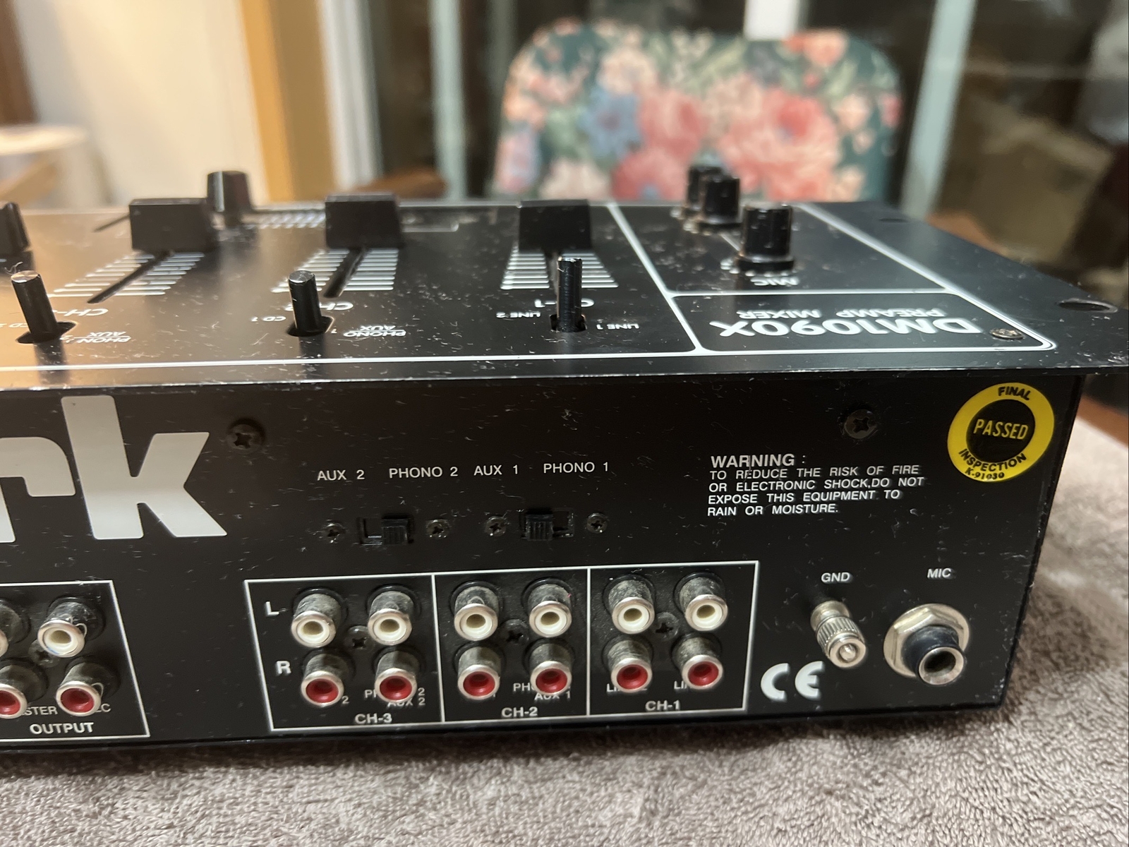 Numark DM1090X Preamp Mixer
