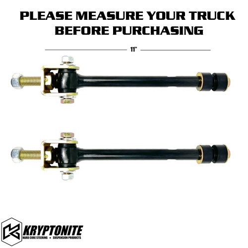 Kryptonite HD Sway Bar End Links 4-6" Lift 01-19 Silverado Sierra 2500HD 3500HD