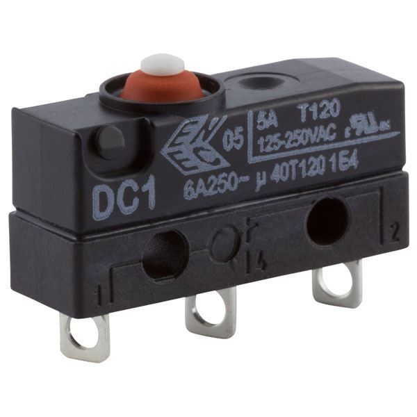 Cherry MicroSwitch Micro Switch SPDT 6A 250V AC Button Solder IP67 DC1C-A1AA
