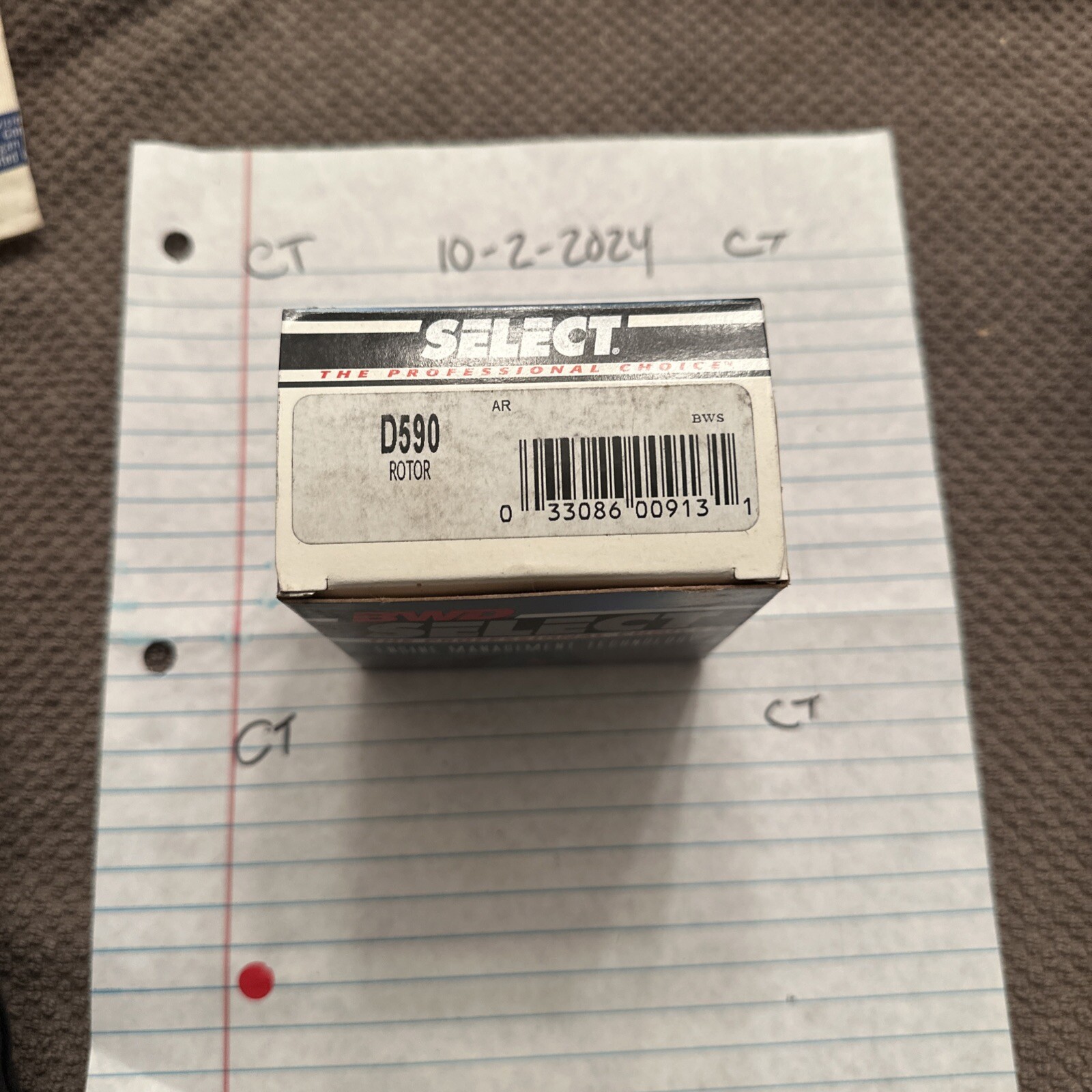 NOS - BWD SELECT D590 Distributor Rotor  Chrysler, Dodge, Mazda