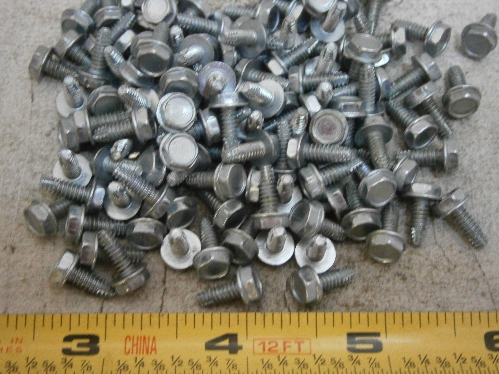Thread Cutting Screw #6/32 x 3/8 Indented Hex Head F Steel Zinc Lot of 100 #5982