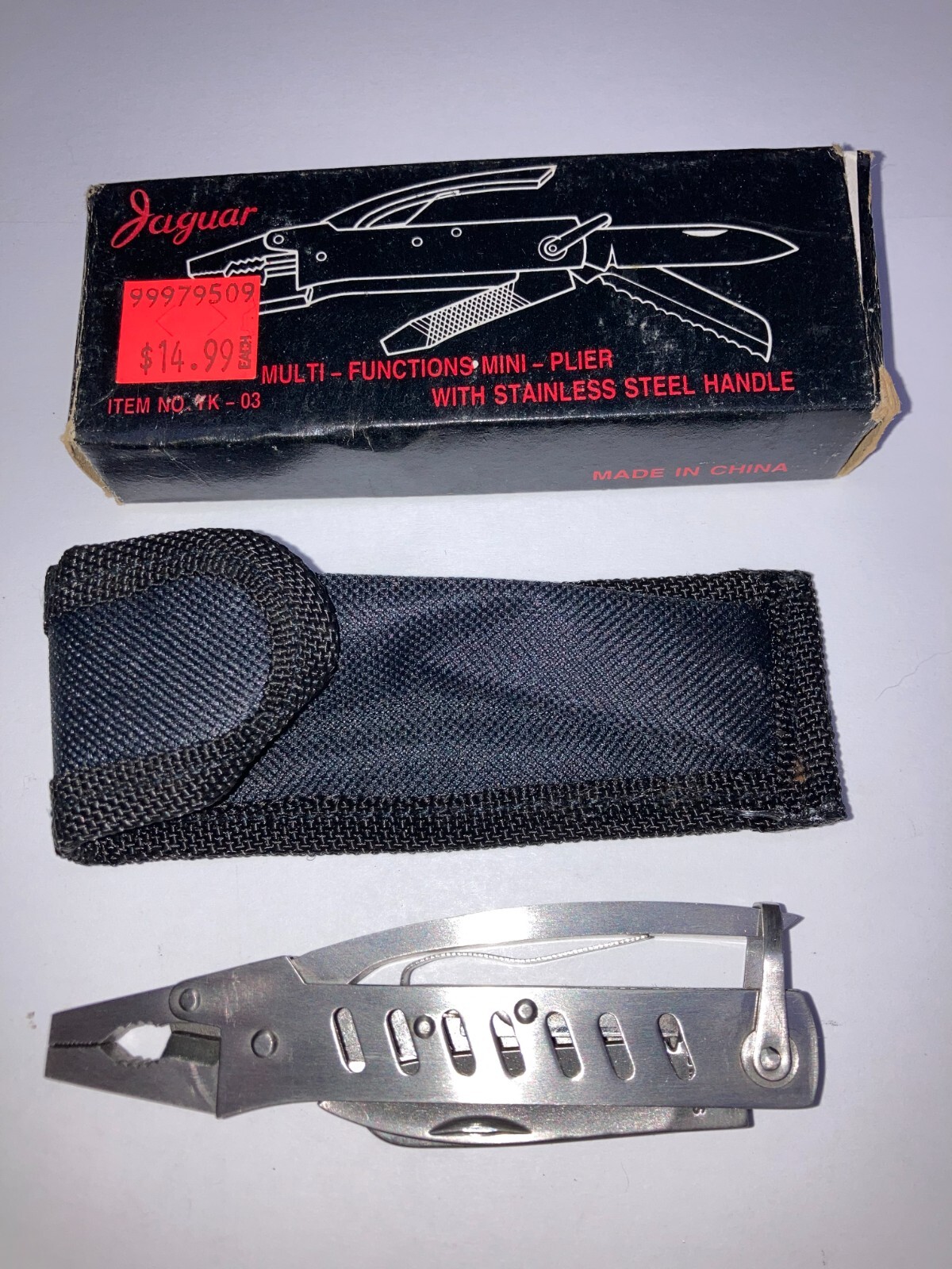 Jaquar Pocket Tool (Multi-Function Pliers/Tools) w/Nylon Case YK-03