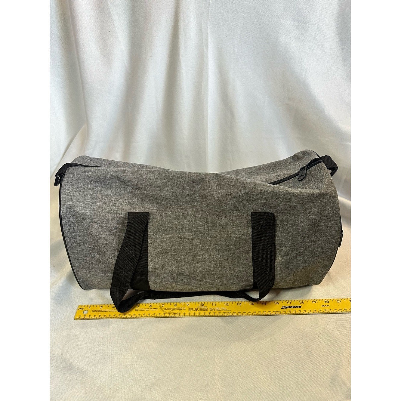 Dickies Gray Travel Duffel with Black Straps