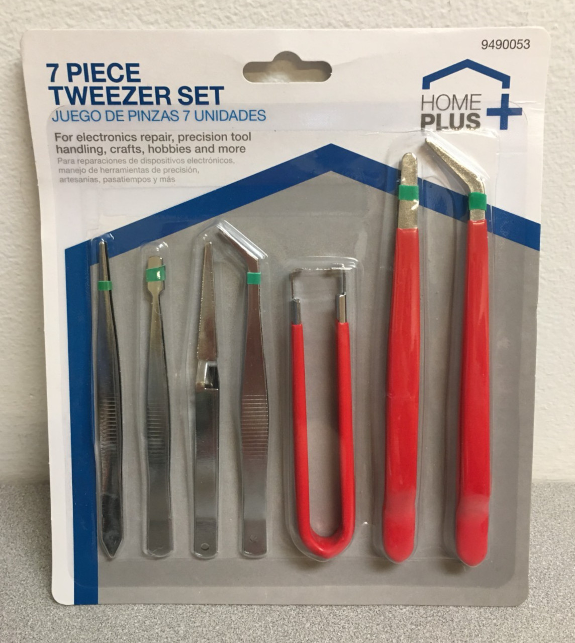 Home Plus DR77363 7-Piece Tweezer Set
