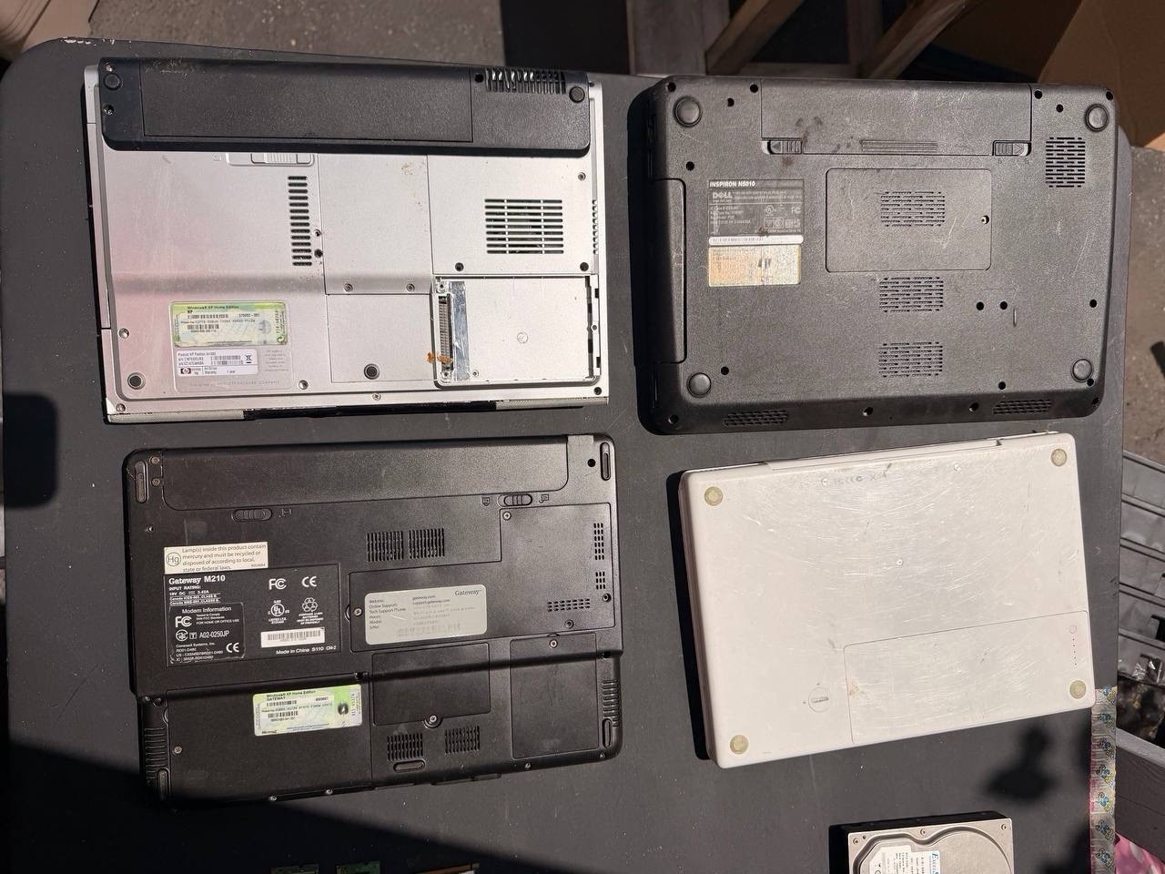 Vintage Laptop & Computer Parts Lot + HDD/RAM – Untested