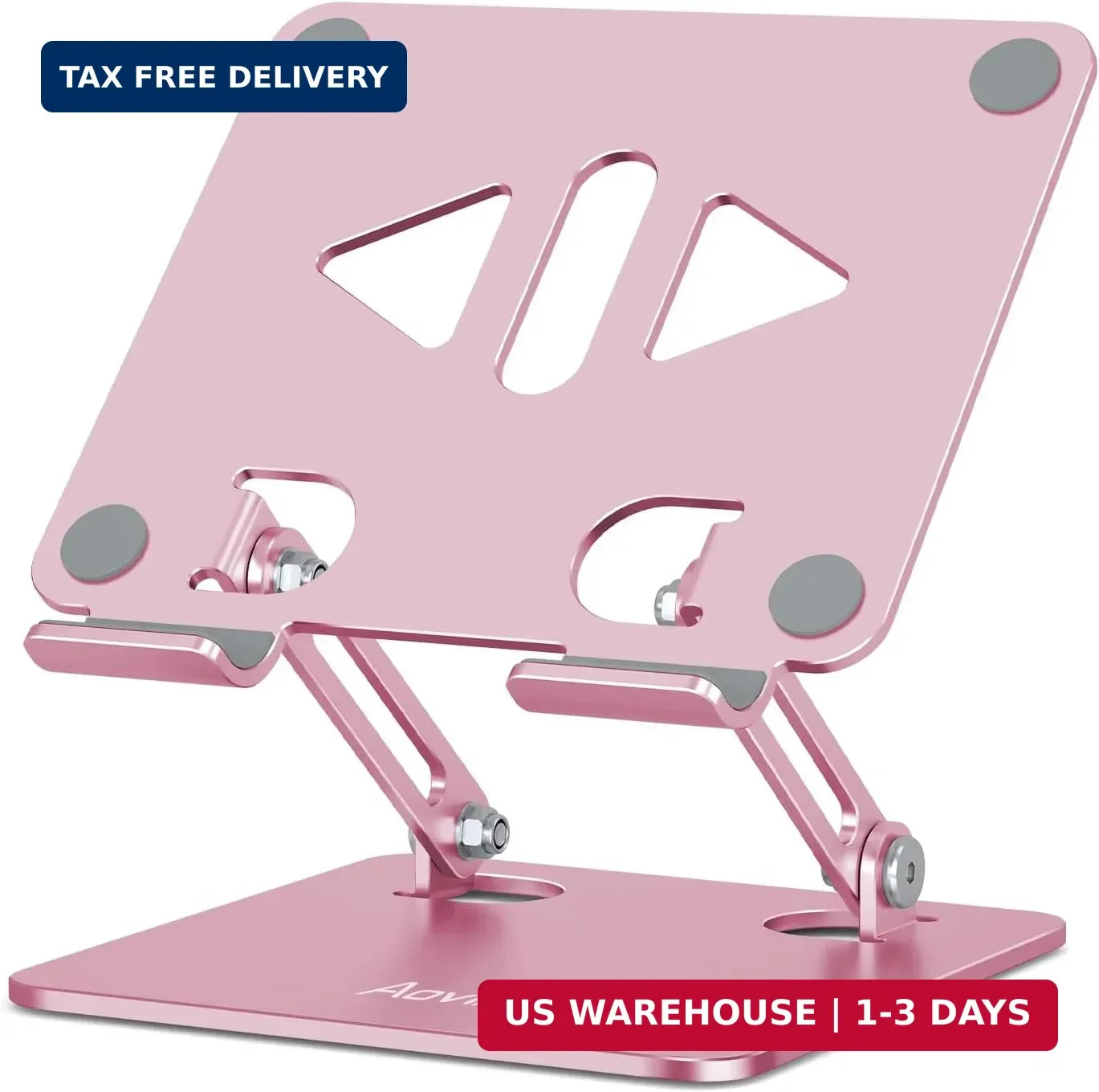 Aoviho Tablet Stand for Desk,Adjustable Tablet Holder,Rose Gold | Stable Aluminu