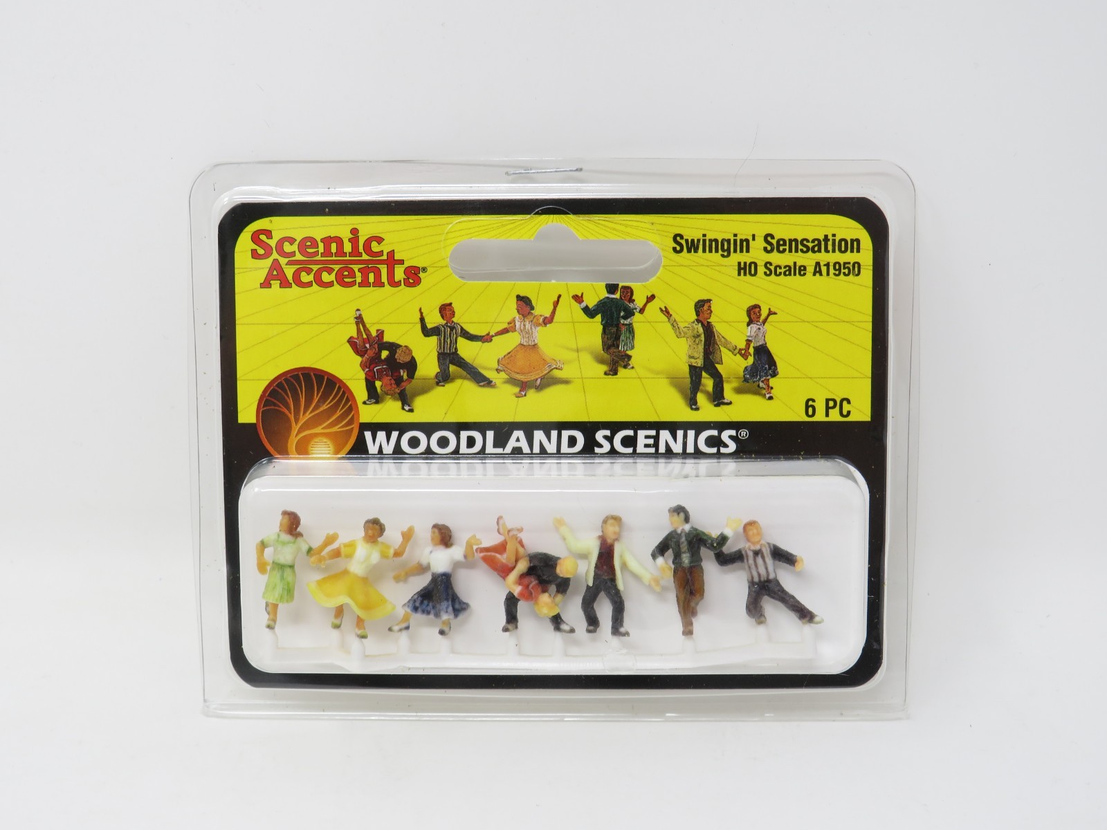 Woodland Scenics HO 1950 Swingin Sensation Dancing Dancers Teenagers Figure Set