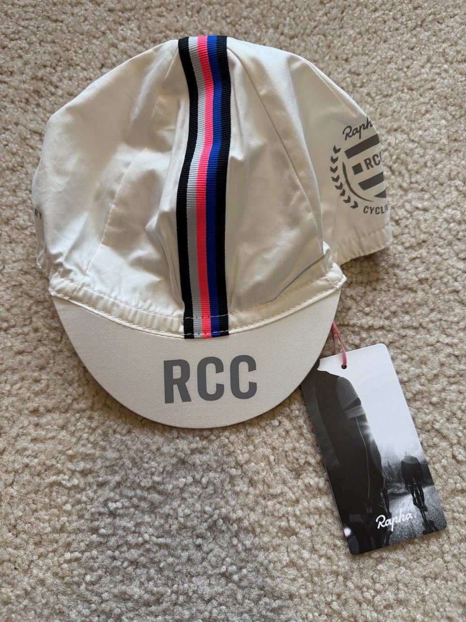 Rapha RCC 10th Anniversary Limited Cycling Cap White - NEW