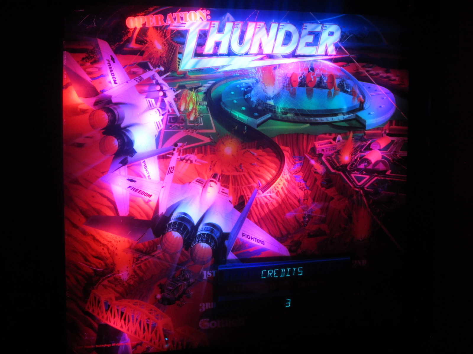 OPERATION THUNDER -NON GHOSTING Lighting Kit custom SUPER BRIGHT PINBALL LED KIT