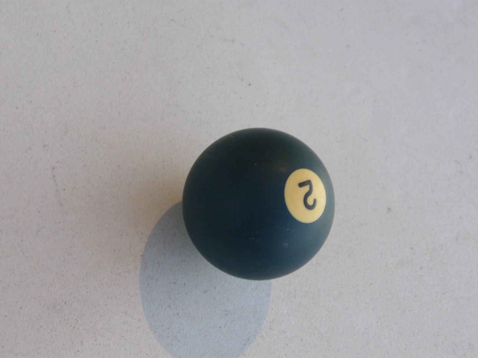 VINTAGE 2.21 Inch Diameter POOL BALL BILLIARD BALL BLUE # 2 Solid FREE ShipN 48