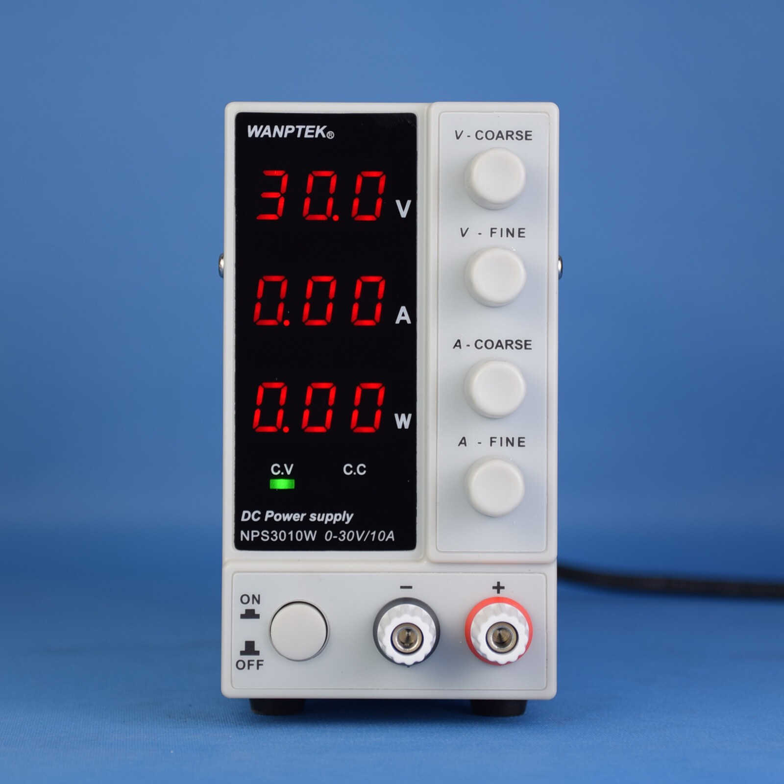 30V 10A Adjustable Lab DC Power Supply Variable Regulated Benchtop Power Source