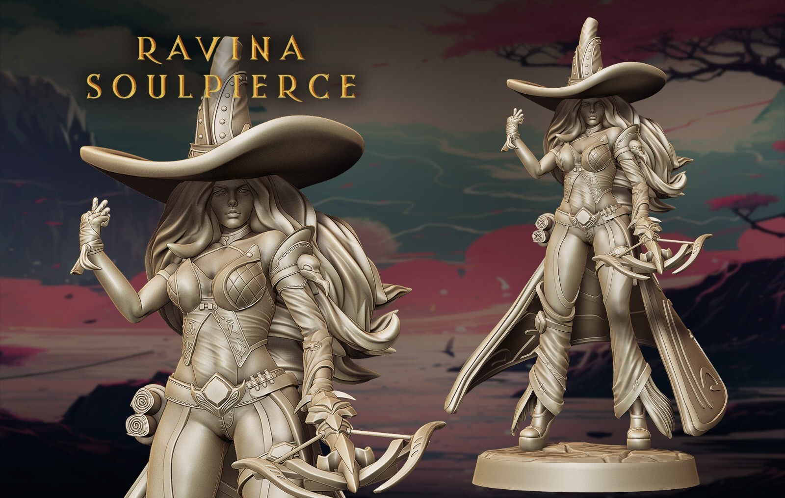 Dungeons & Dragons Playable Character - Female Human Ravina - Ranger, Archer