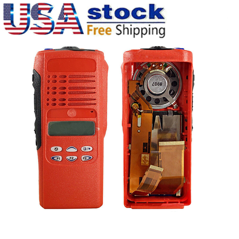 Red Replacement Housing Case For HT1250 Radio With Speaker LCD MIC HT 1250