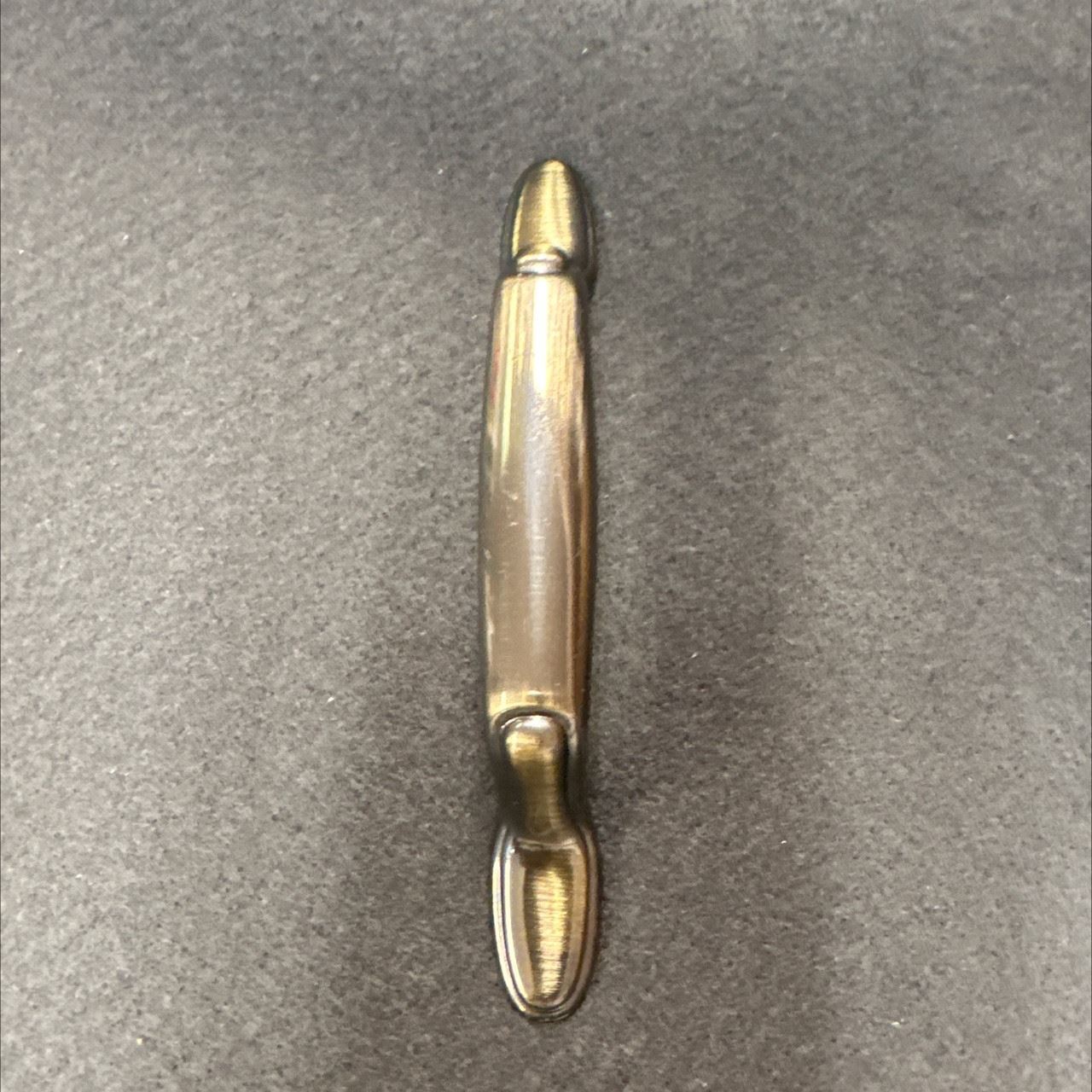 3" Decorative Spoon Foot Pull Antique Brass