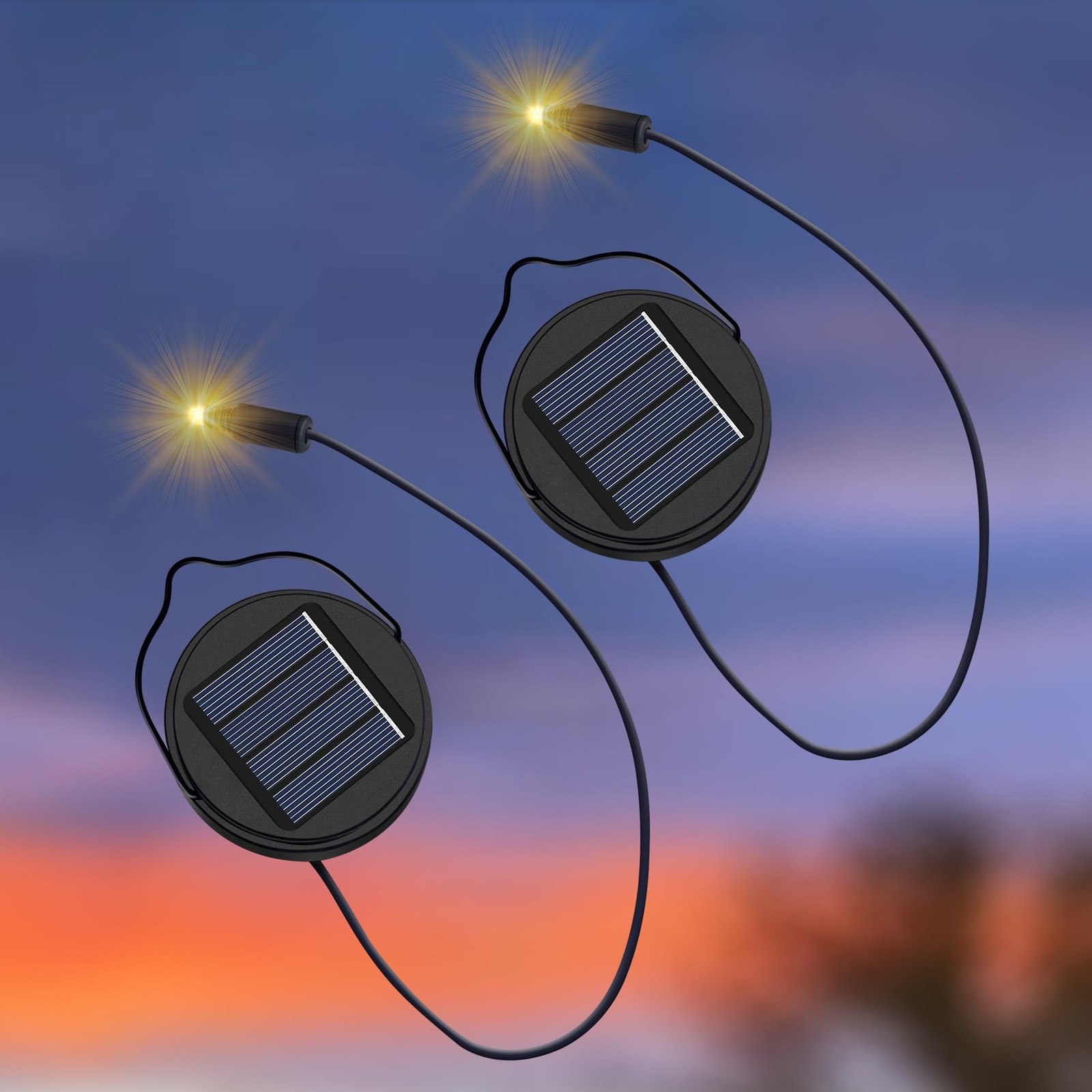 2Pack AA 600Mah Solar Lights Top for Outdoor Lantern Lights Waterproof for Ga...