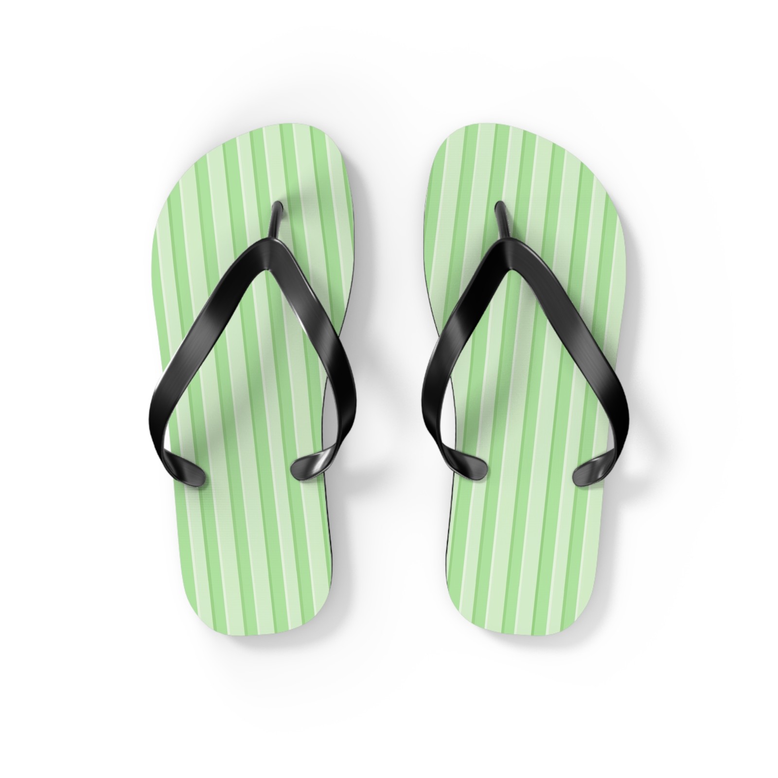 Mint Green Stripes Flip Flops – Beach Sandals