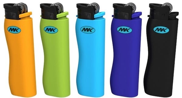 5-PACK MK Grip Pro Refillable Butane Pocket Lighter (703335)