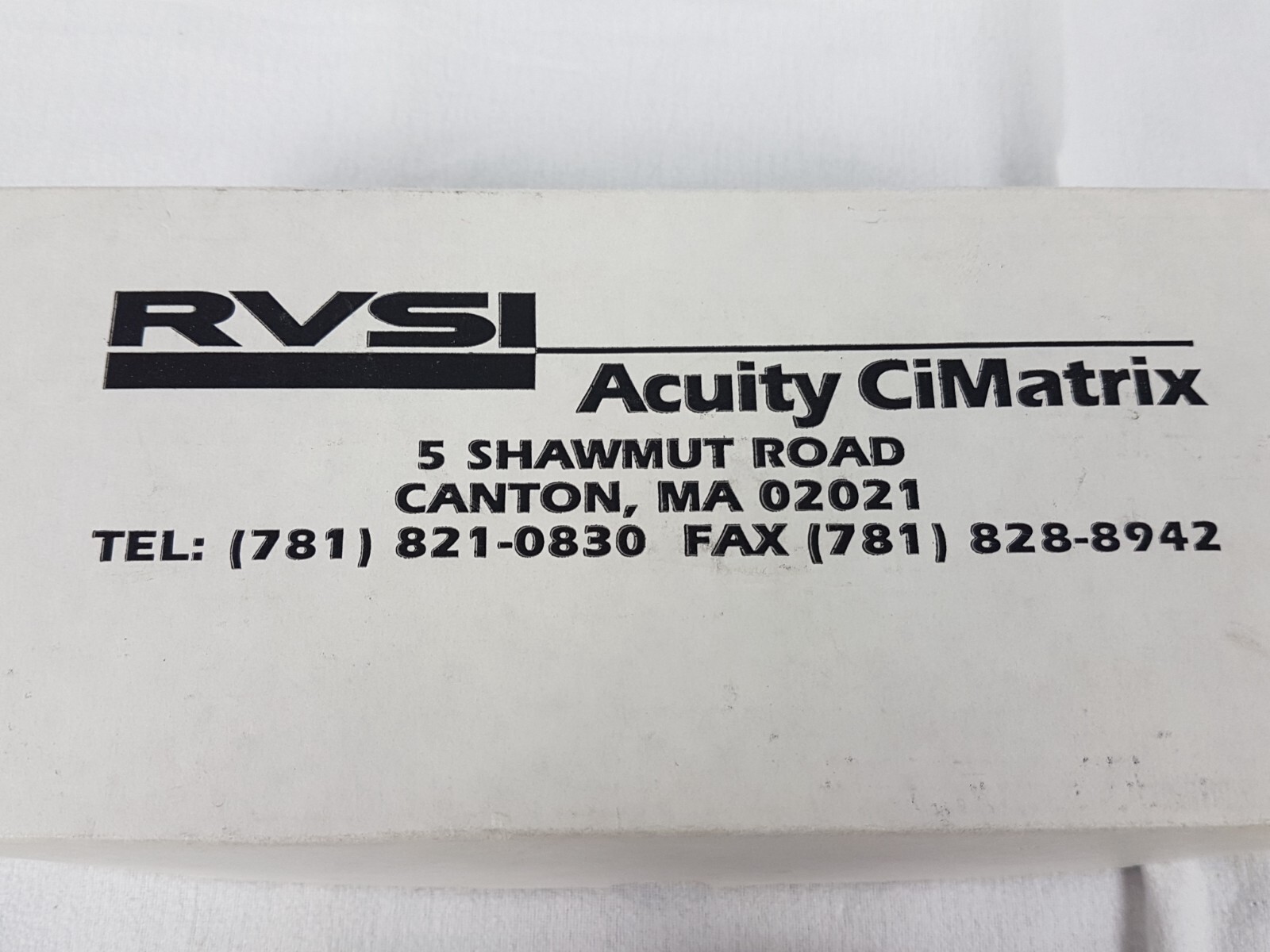 RSVI 02-CM4000 Acuity CiMatrix Camera - Unused