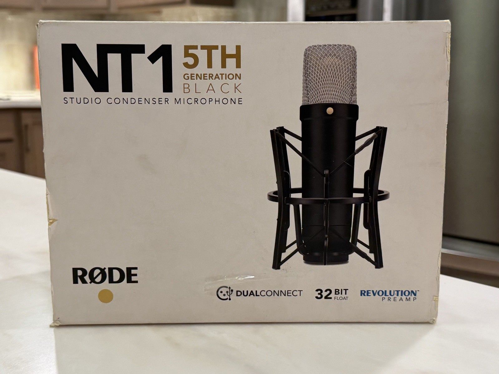 Rode NT1 5th Generation Condenser Microphone with SM6 Shockmount and Pop Filter