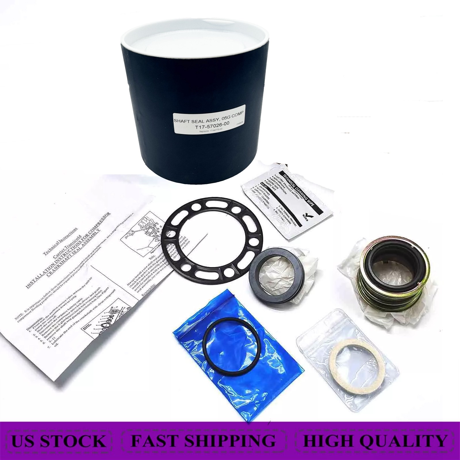 NEW Fits 17-44770-00 FOR Carrier 05G Transicold 17-57026-00 Shaft Seal Kit