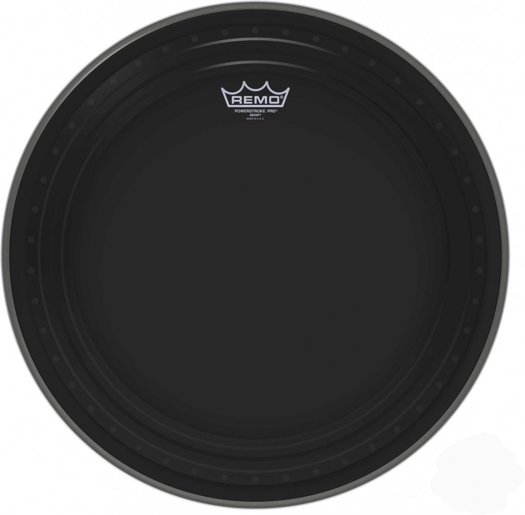 Remo PR-1418-00 18" Powerstroke Pro Ebony Bass Drum Head