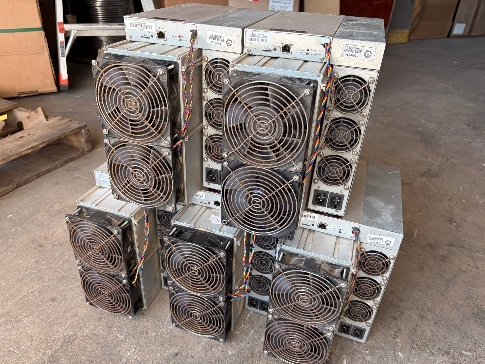 Antminer S19i 88.5-92.TH/s Lot of 5 - Bitmain Bitcoin Miner Tested & Refurbished