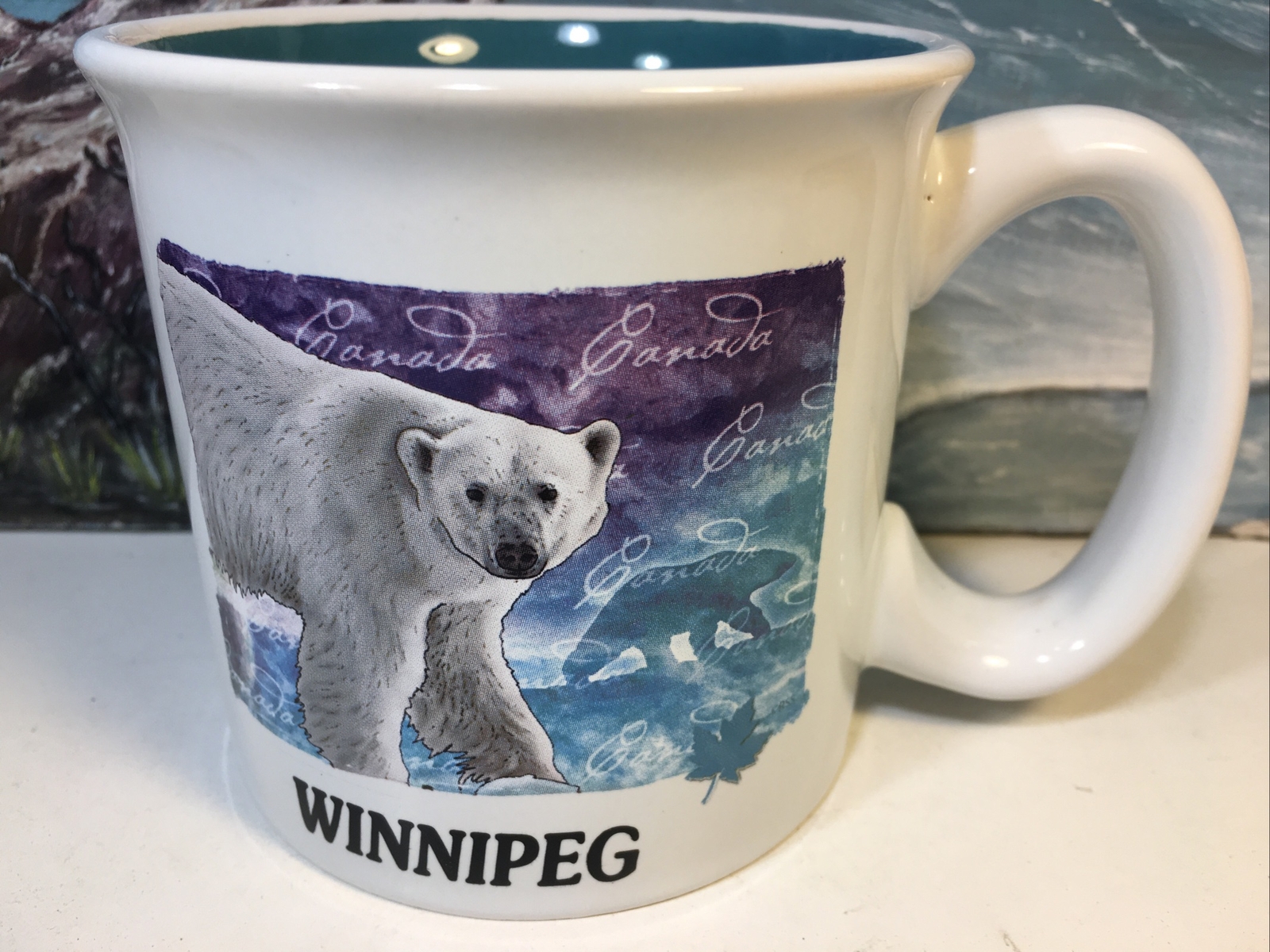 WINNIPEG Polar bear coffee mug NEW Canada