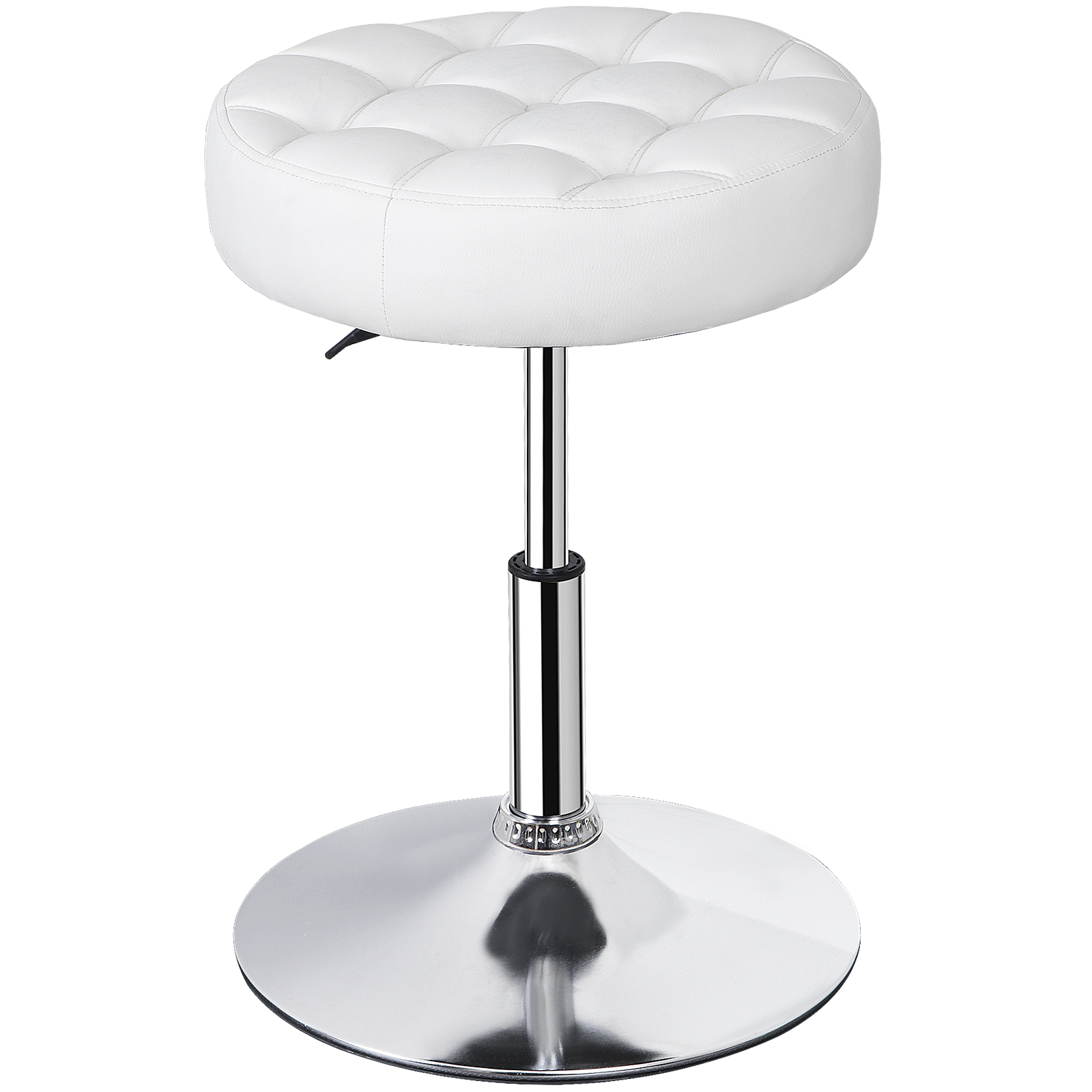 Vanity Stool 360° Swivel Makeup Stool Adjustable Ottoman for Bedroom Bathroom