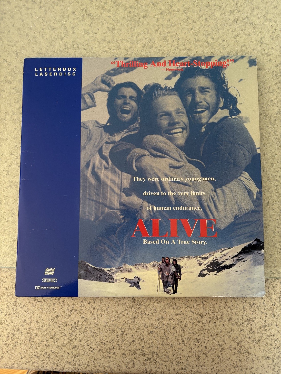 Alive LaserDisc 1993 Survival Drama Letterbox Touchstone Paramount