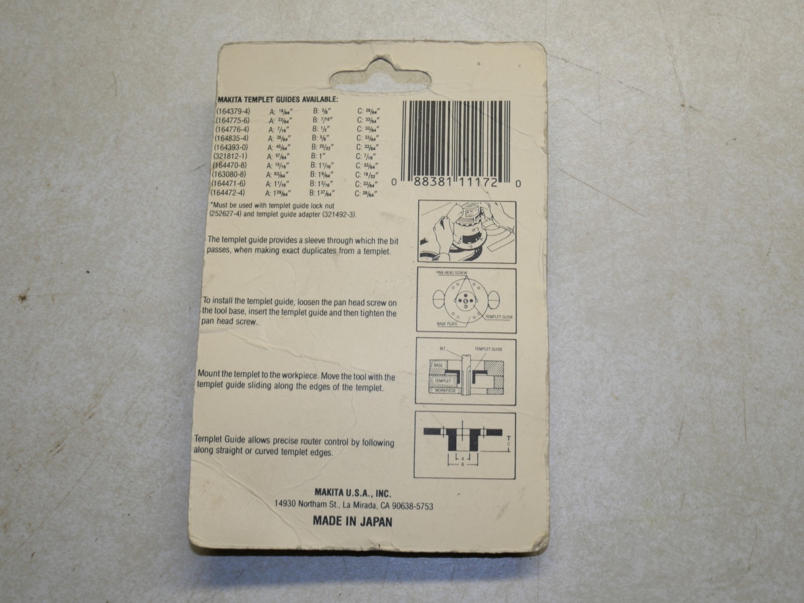 Makita Template Guide 164775-6