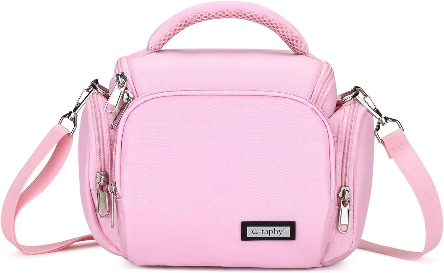 Camera Bag Case Pink Small Photography Bags DSLR SLR MIRRORLESS BAG with Removal