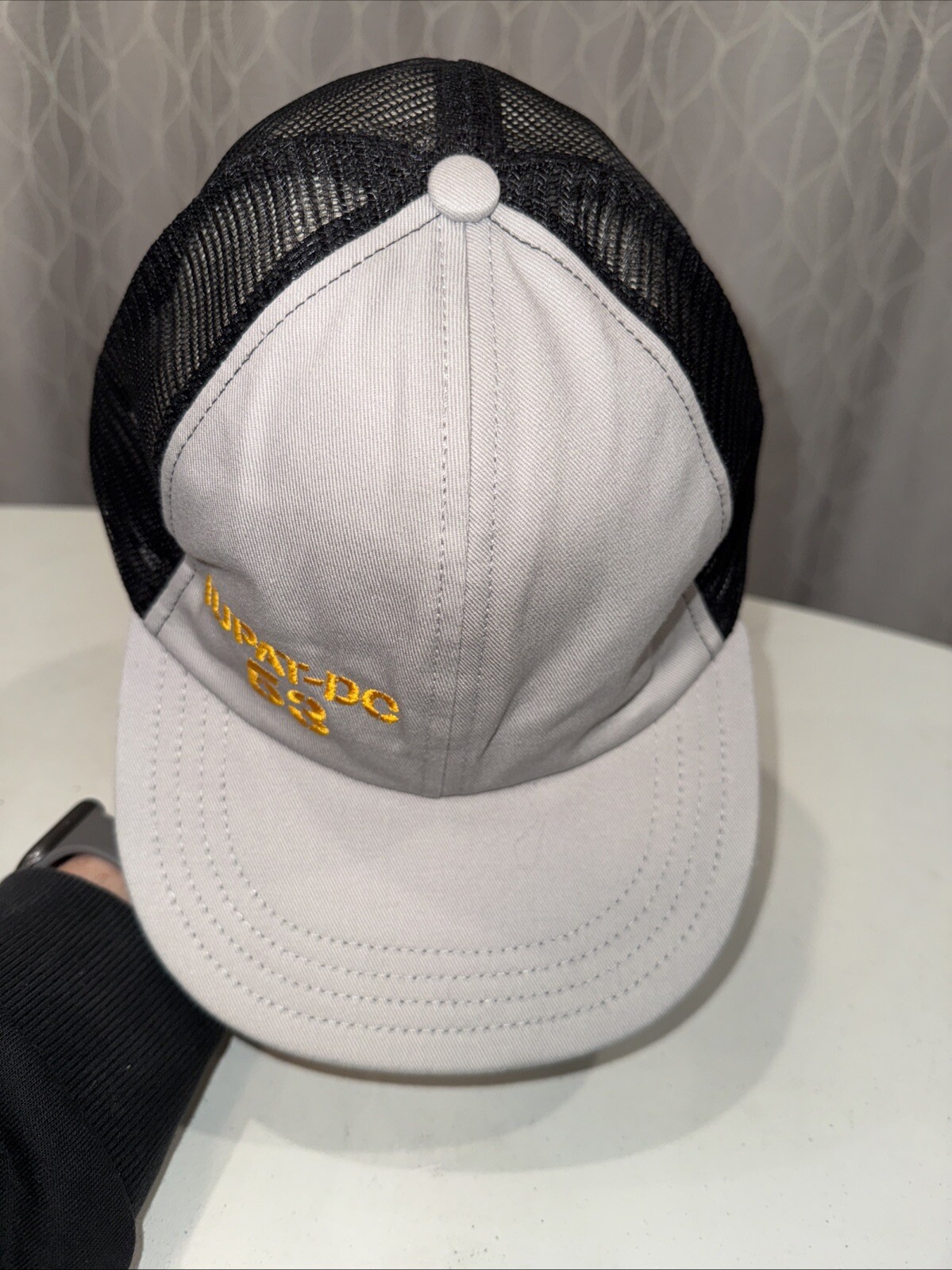 IUPAT-DC 53 on Front Gray Black Trucker Hat Cap Snapback Unionwear EUC