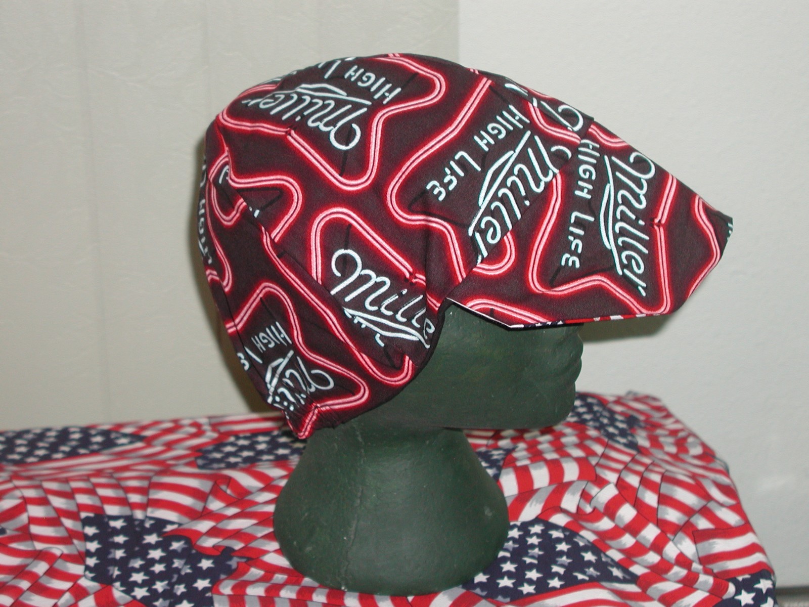 Miller Time: Red's American Made: Welding Hat Biker Cap $7.00 each