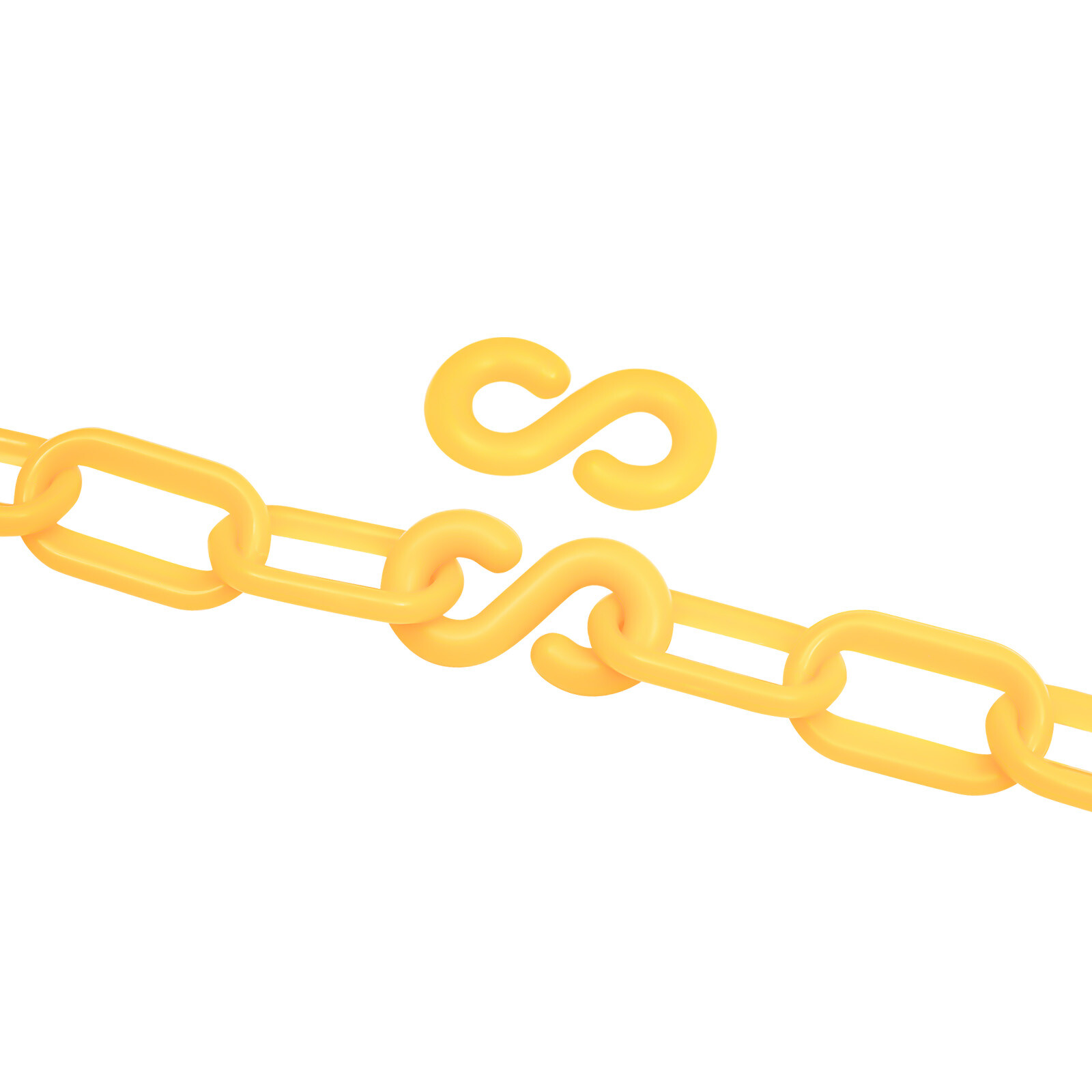 200FT Connected Safety Chain Link Plastic Barrier Chain Crowd Control Barrier
