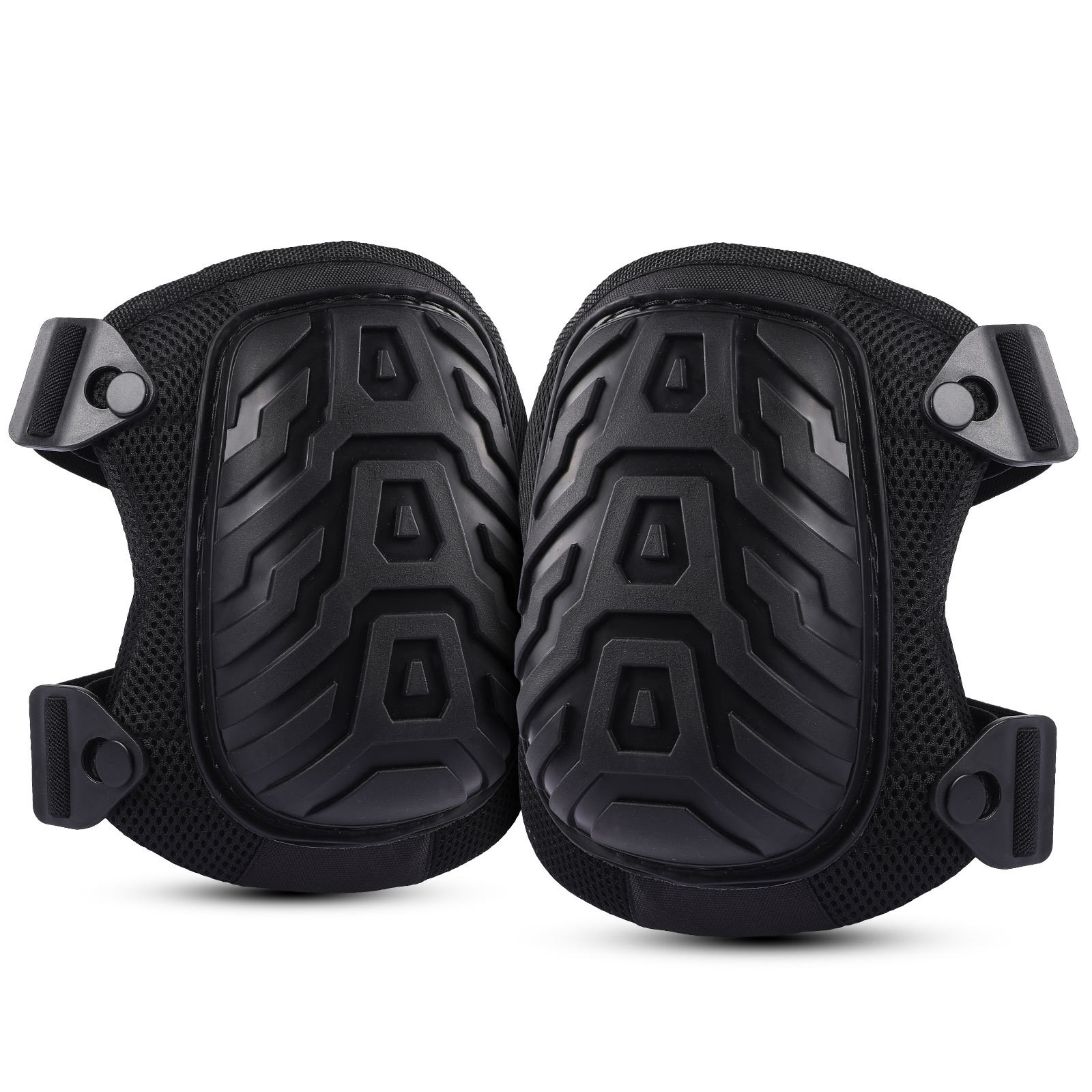 1 Pair Hard Shell Knee Pads with Thick Foam Padding for Construction Floor Work