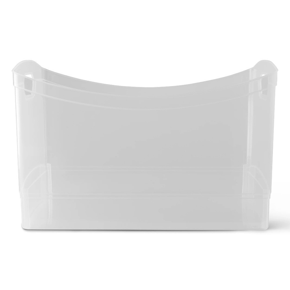 3-Pack Clear Utility Storage Organizer Bins 5 x 15 Inch