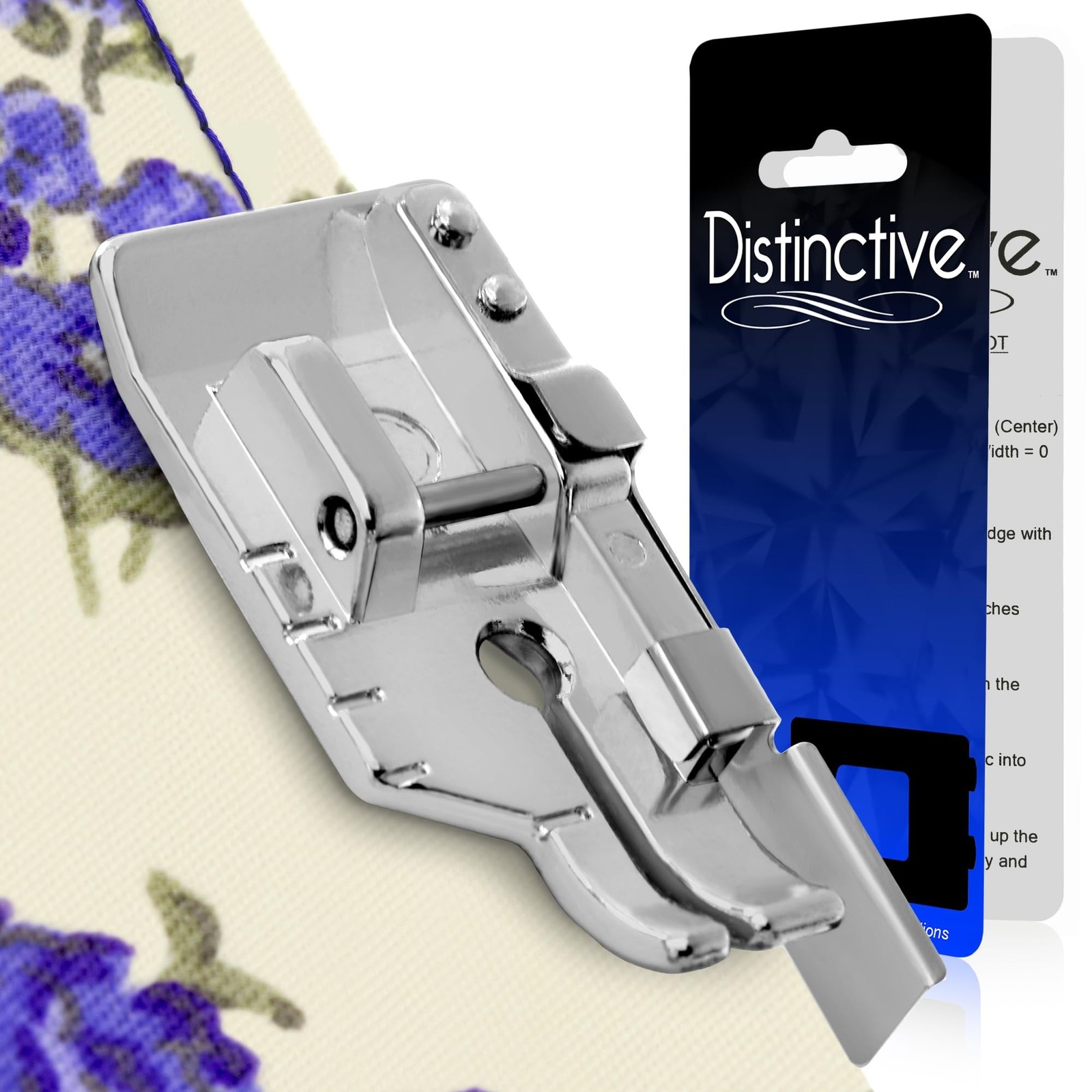 Distinctive 1-4 (Quarter Inch) Quilting Sewing Machine Presser Foot with Edge...