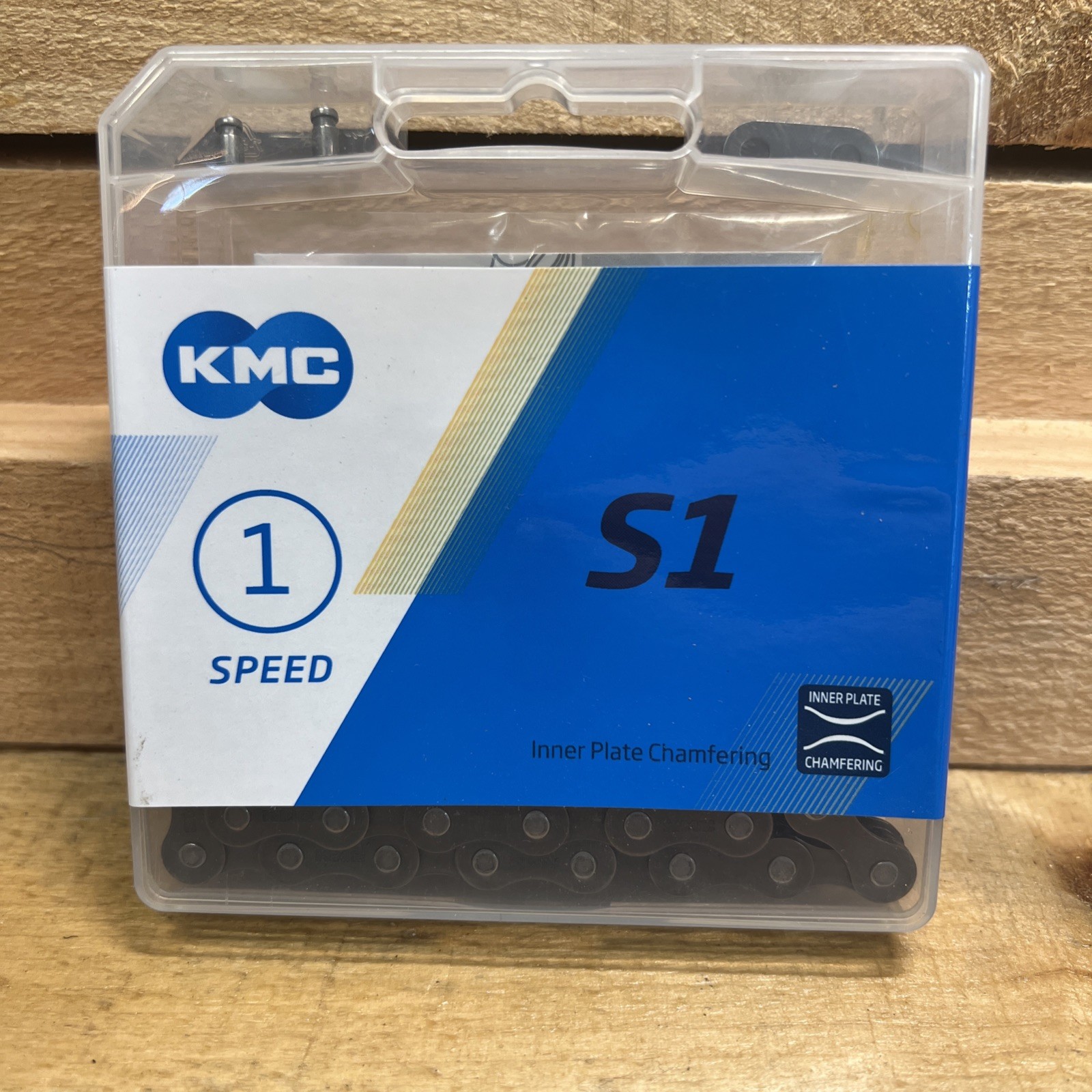 KMC S1 1/8" Single-Speed Bicycle Chain 112L Brown fits BMX Cruiser Fixed
