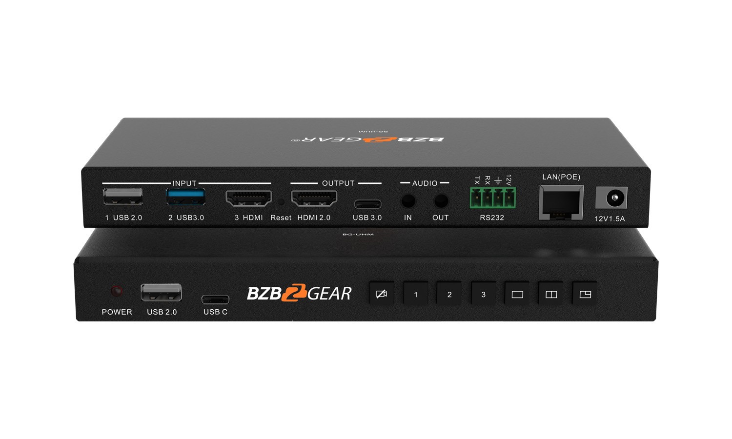 BZBGEAR 3-Port 4K UHD USB/HDMI Camera Video Selector and Mixer BG-UHM