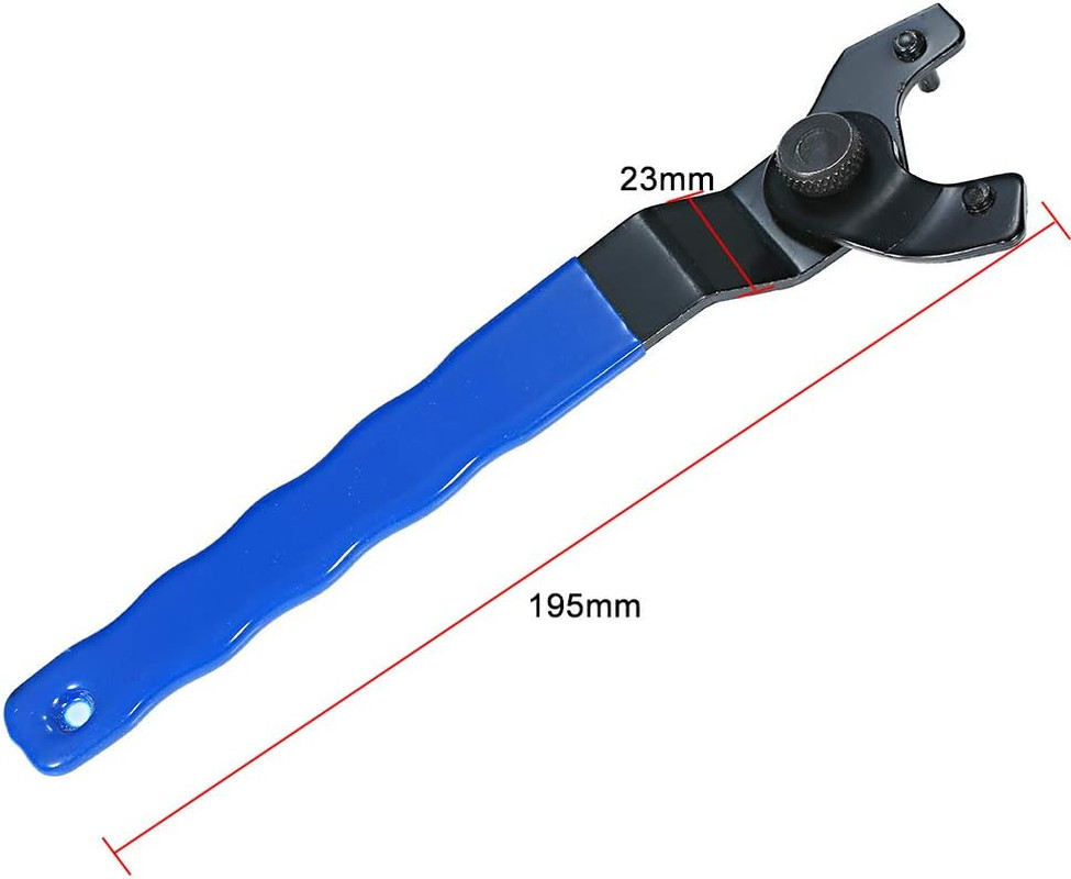 2Pcs Angle Grinder Wrench, Adjustable Pin Spanner, Ergonomic Handle, Carbon Stee