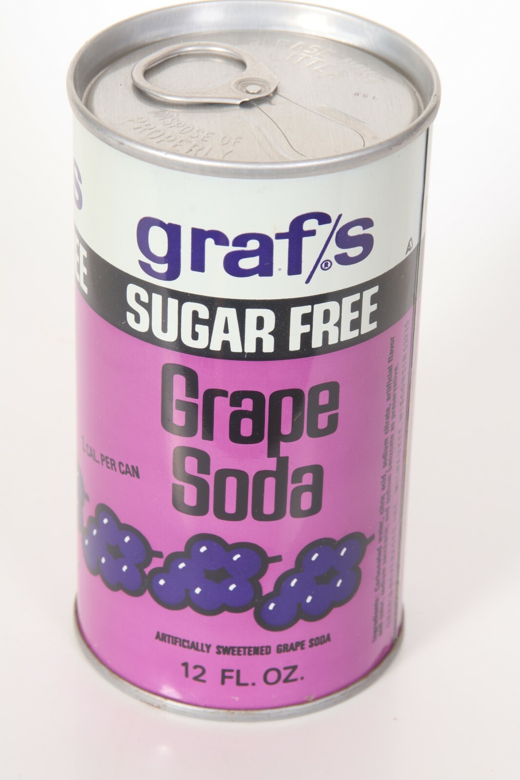 Graf/s Sugar Free Grape soda can