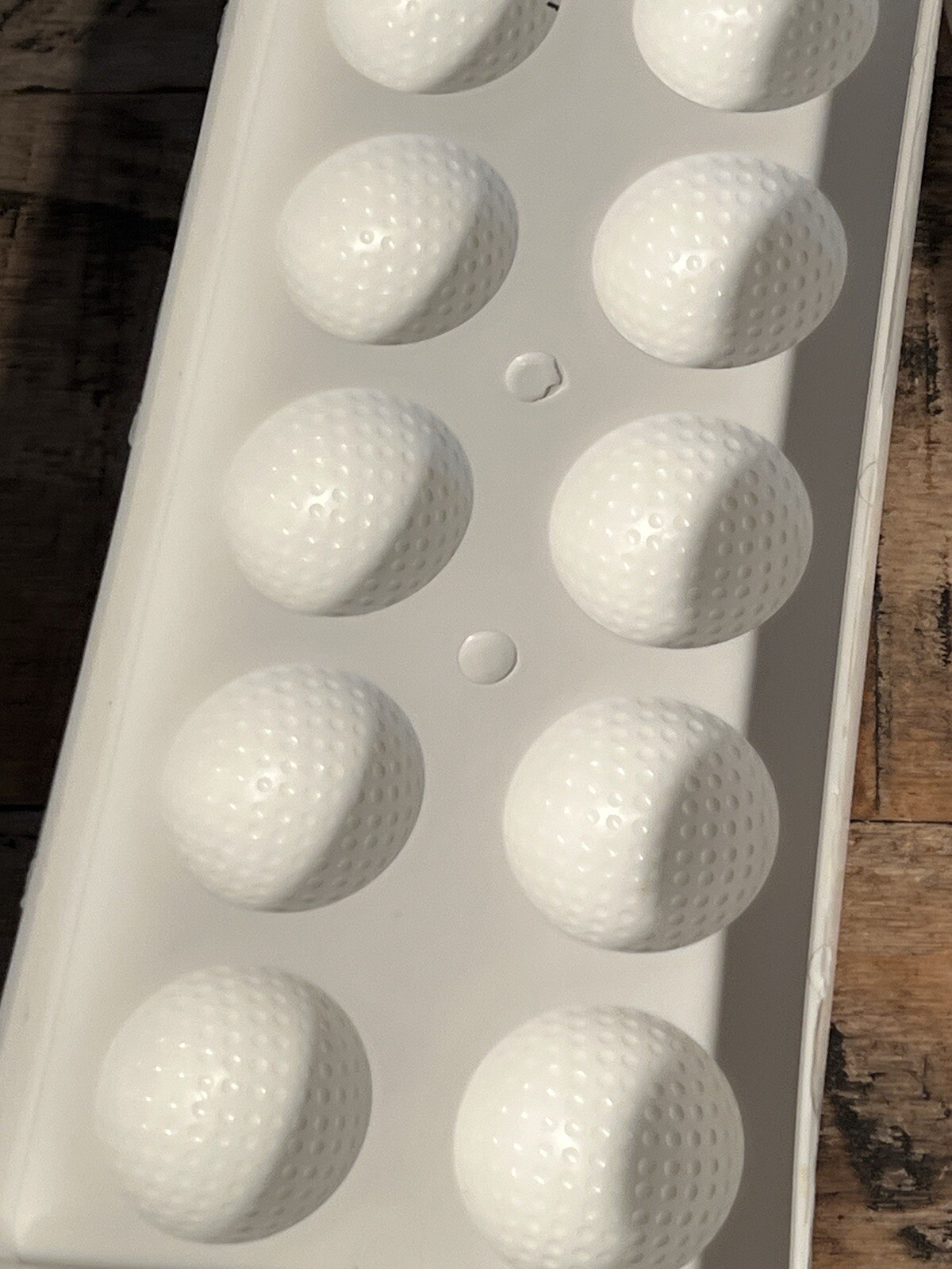 Ice Shapers 2 Part Ice Cube Tray 3D Golf Ball Shape Cubes