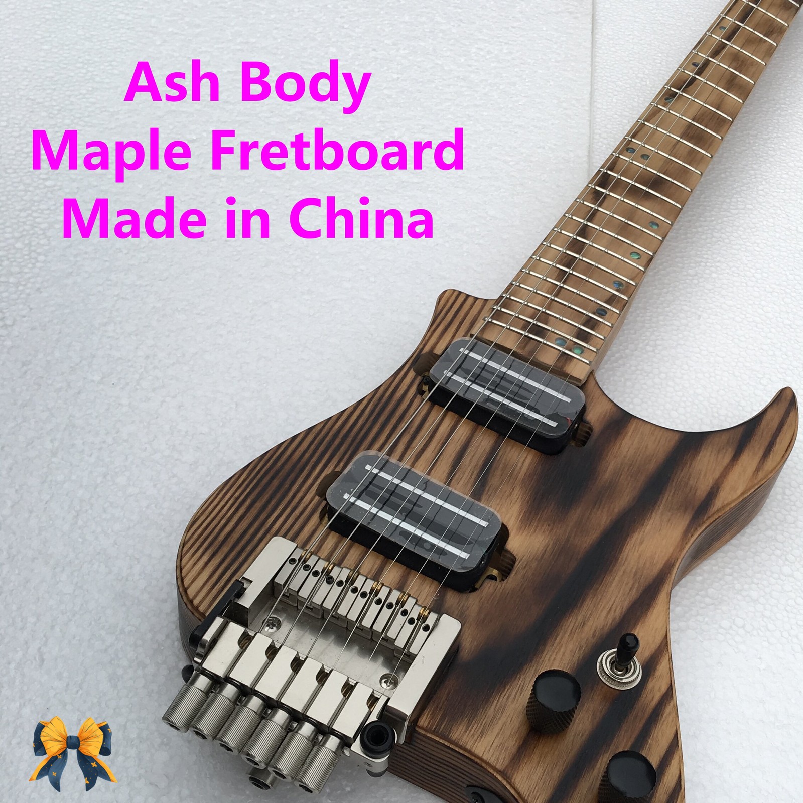 Clearance Sale Electric Guitar, HH Pickups, Tremolo Bridge, 6-String ,Ash Body