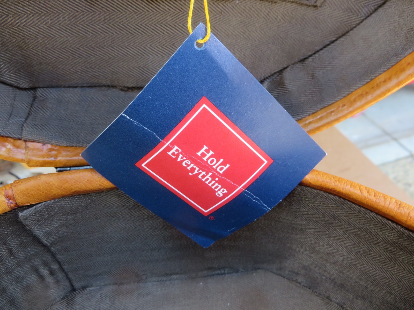Pair-' Suitcase Baskets' w/Handles,Round- 'Hold Everything'