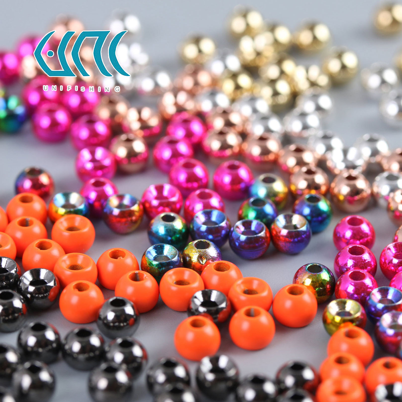 Unifishing Fly Tying Beads Tungsten Fly Fishing Nymph Head Ball Beads 25pcs/lot
