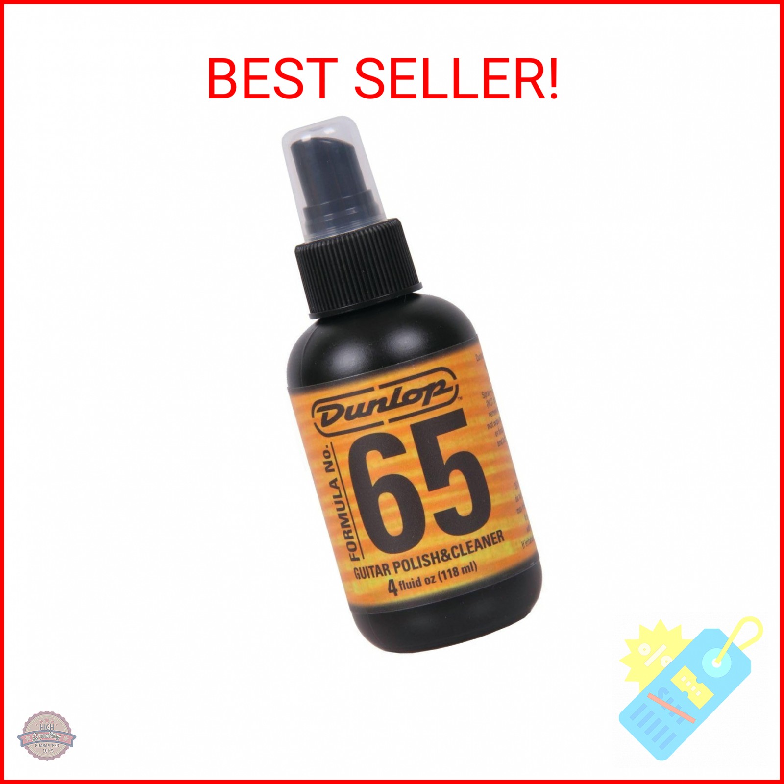 Jim Dunlop Formula 65 Guitar Polish & Cleaner 4oz.