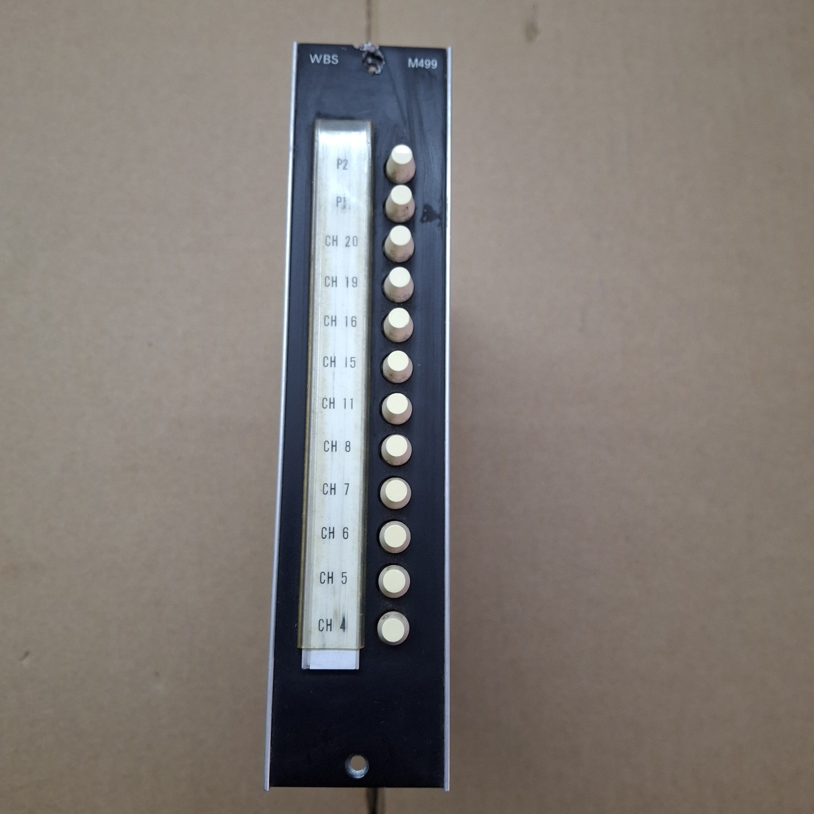 Vintage Ward Beck WBS M499 Broadcast Selector Module Push Button Console...