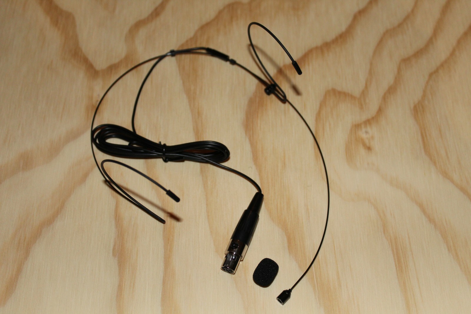Black Double Earhook Headset Mic for Shure Wireless Body Packs