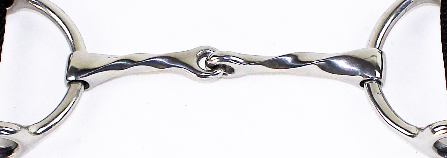 Jointed Twisted Snaffle Bit With Gag Straps