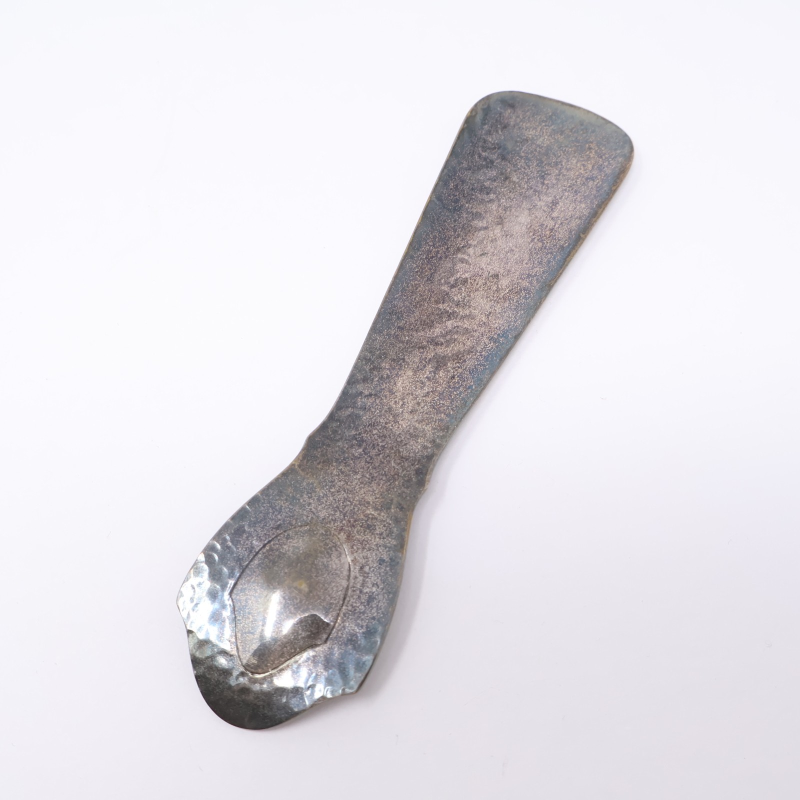 Vintage Wallace Silversmith Hammered Silver Plate Shoe Horn Silverplate Shoehorn